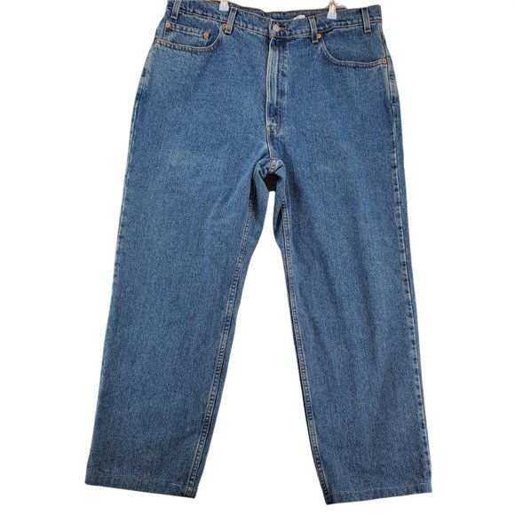 LEVI 550 Jeans Men's Straight Leg Denim 5-Pocket Medium Wash Blue 40/L32 - Picture 1 of 11
